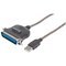 Manhattan Usb To Parallel Printer Converter Usb A To Cen36 Male, 1.8 M (6 Ft.) 317474 - alternate 1